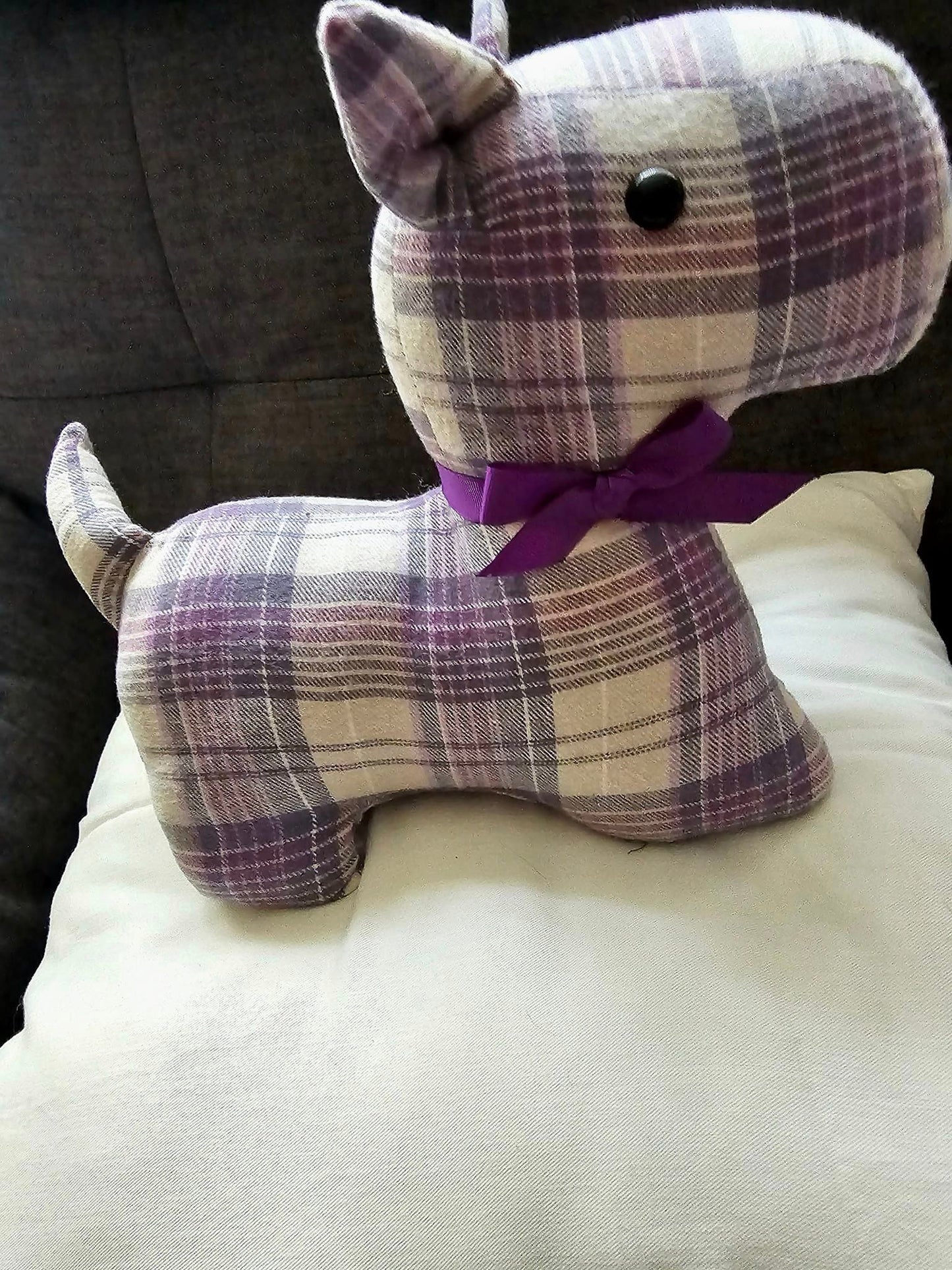 scottie dog   tartan door stop