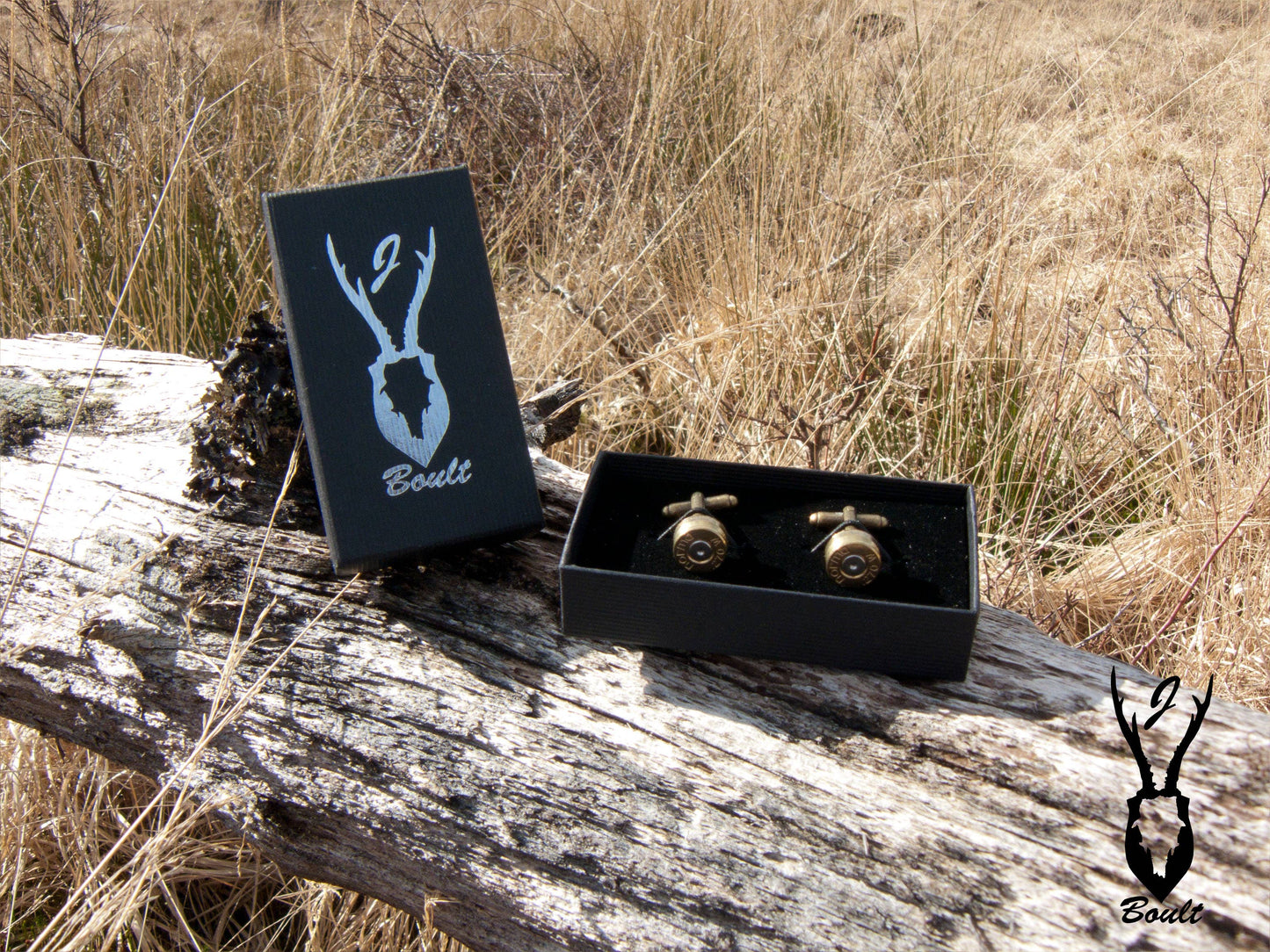 Upcycled bullet cufflinks