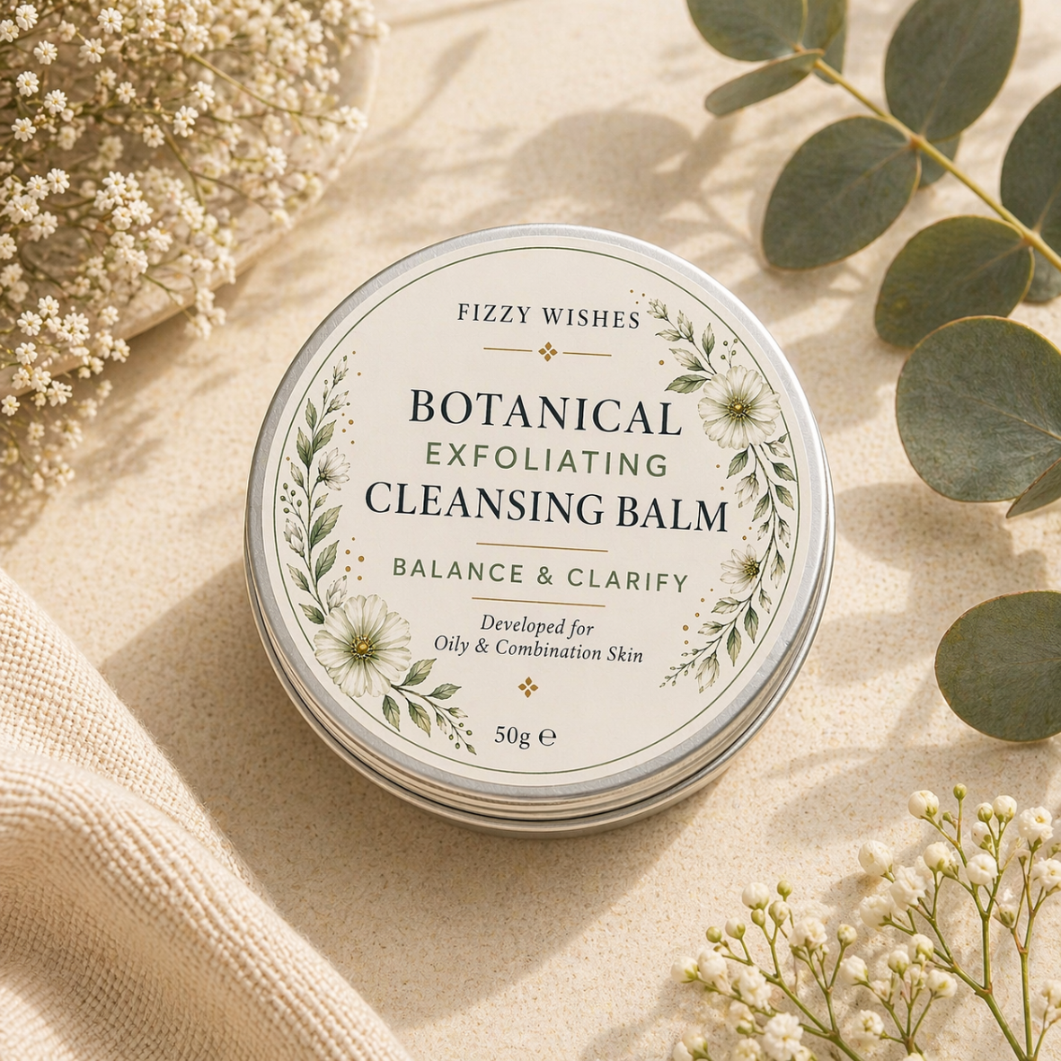 Botanical Exfoliating Cleansing Balm –For Oily & Combination