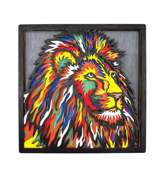 Wooden Lion Art Craft Kit