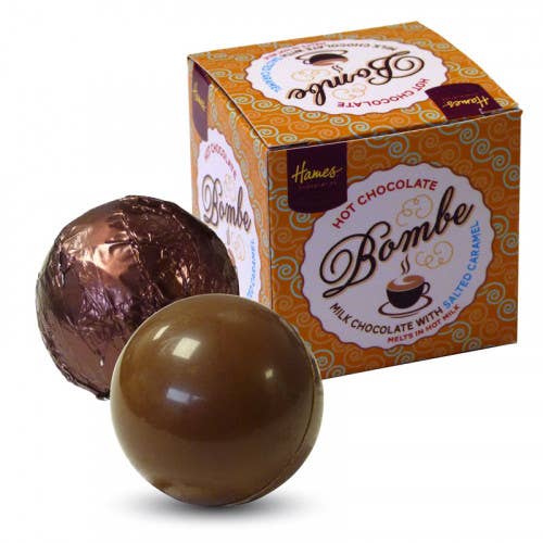 Hot Chocolate Bombe with Salted Caramel Flavouring