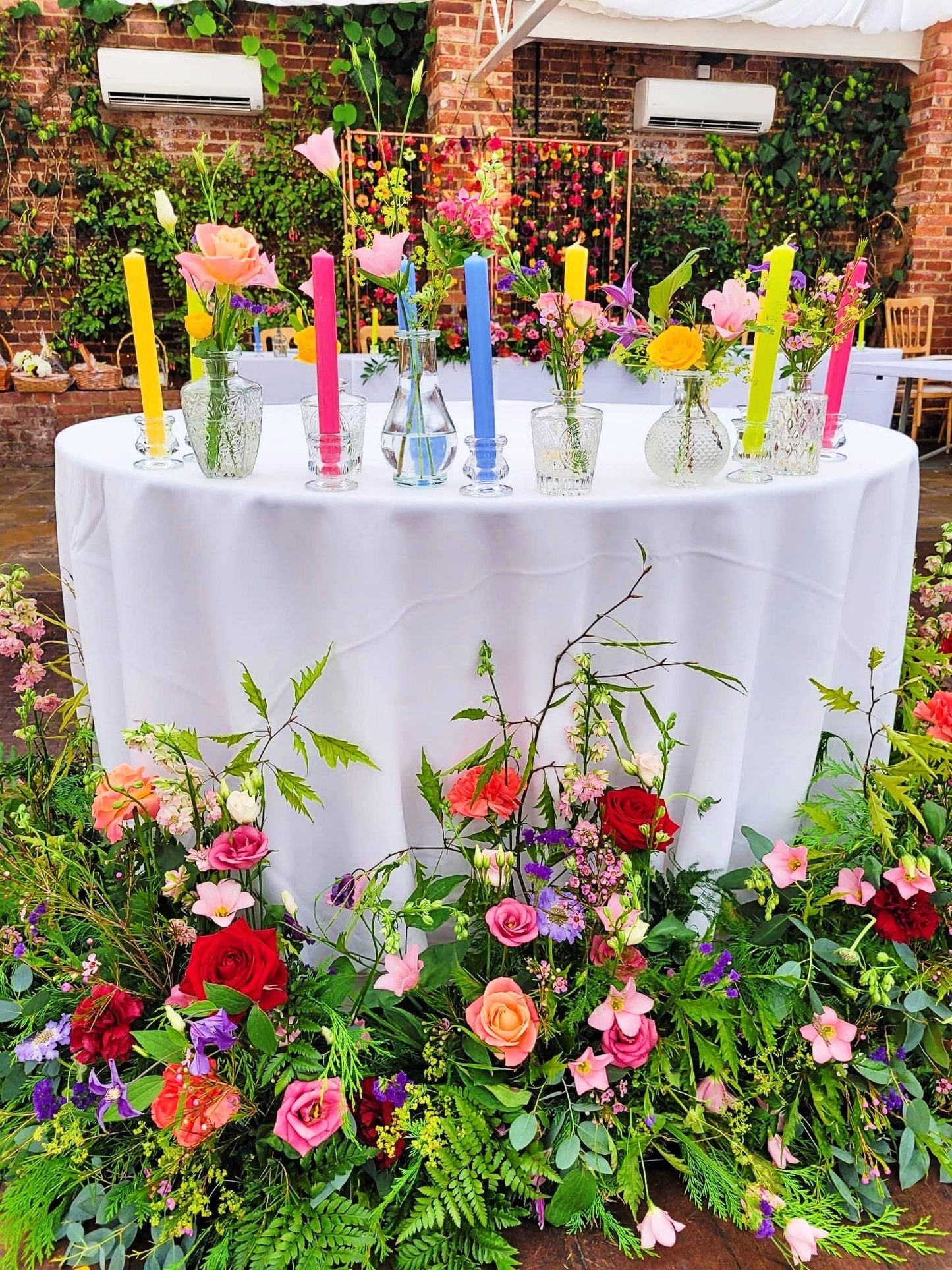 Sea Blue 10 inch Dinner Candles x 6