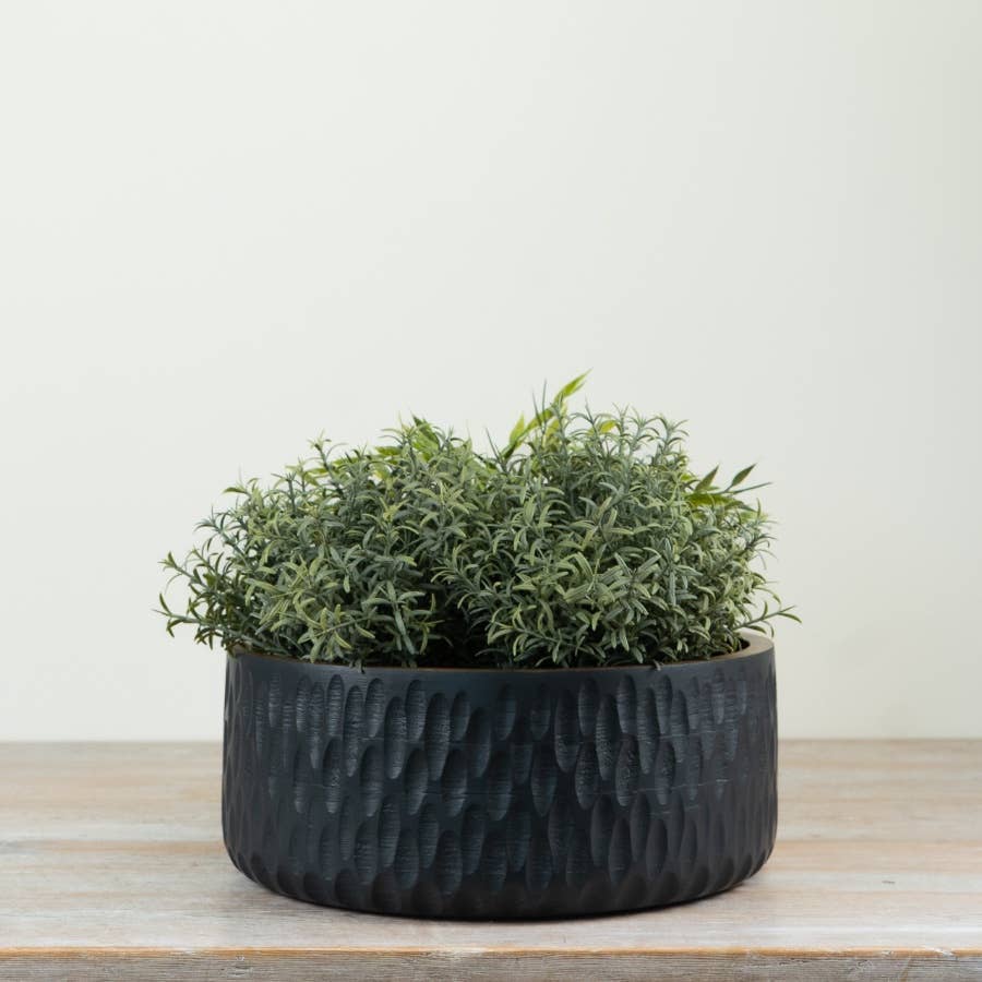 Matt Black Bowl, 30cm