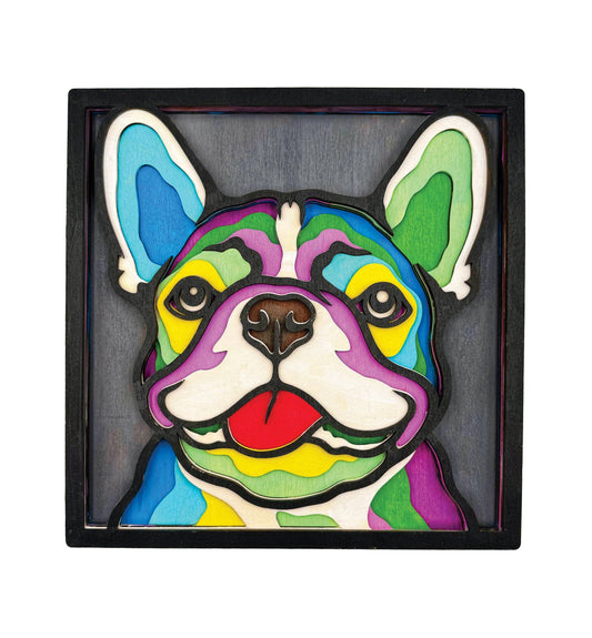 Wooden French Bulldog Art Craft Kit