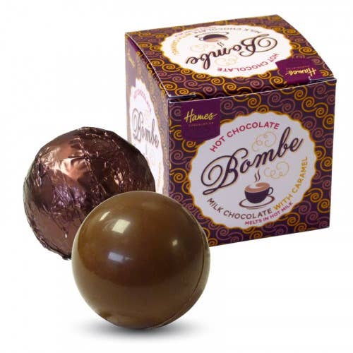 Hot Chocolate Bombe with Caramel Flavouring