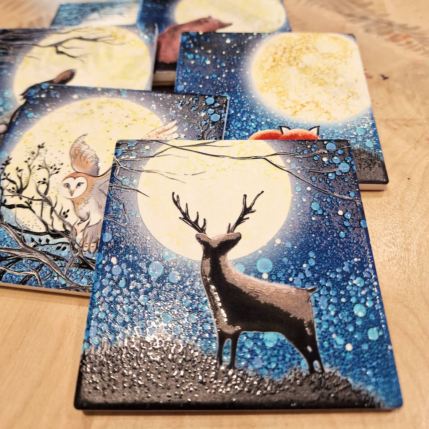 12-C Stag Coaster