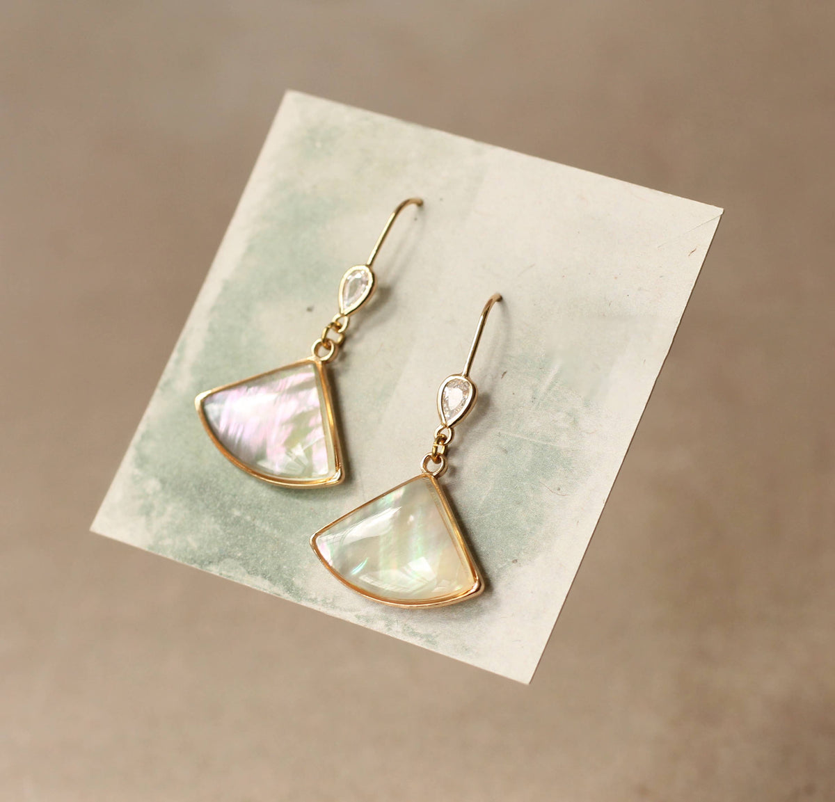 Pearl Fan Earrings