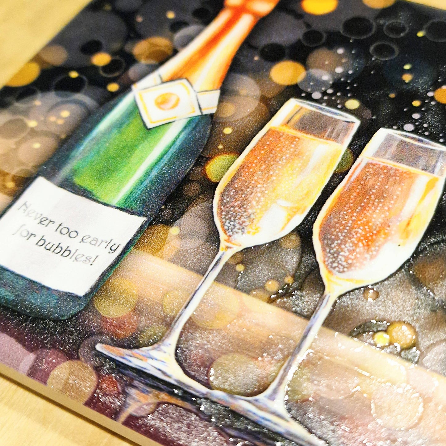 237-C Bubbly Wine Coaster