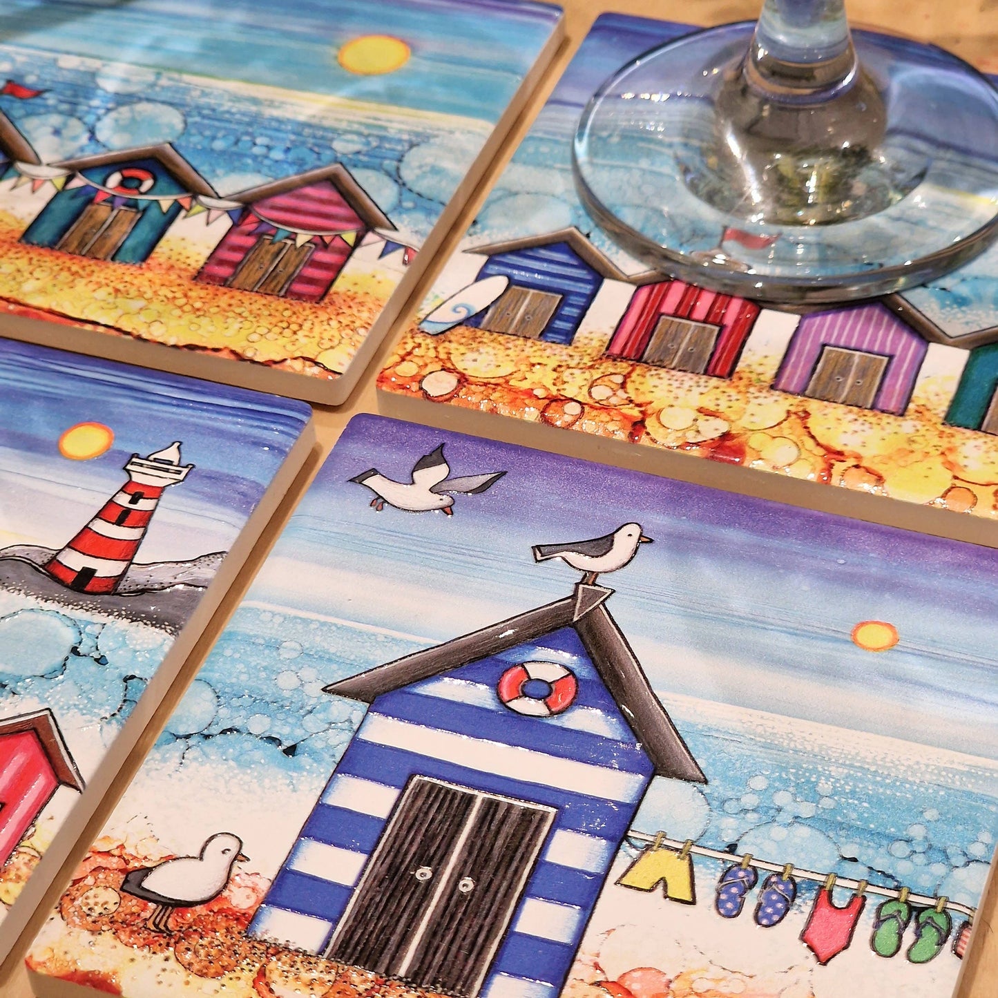 90-C BD Solo Beach Hut Coaster