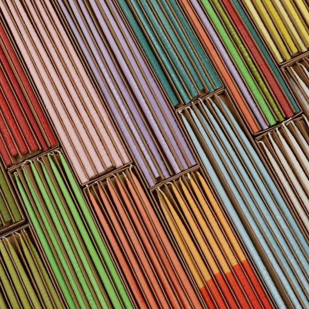 Thin Taper Candles - Neyron Pink