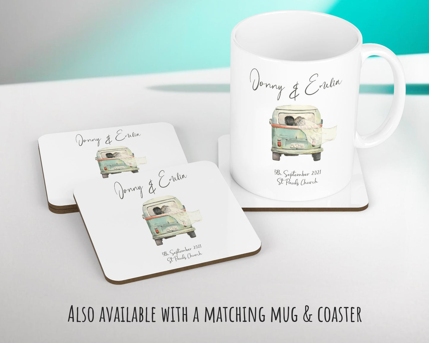 Personalised Just Married Cushion Wedding Gift Printed Name Design - Cushion Pillow Gift For Newly Married Couple Wedding Anniversary CS226