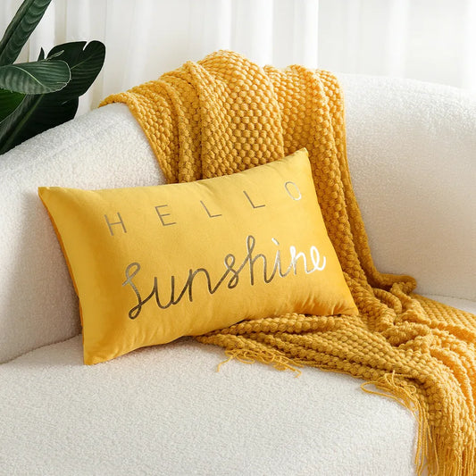 simple style classic style letter polyester pillow cases