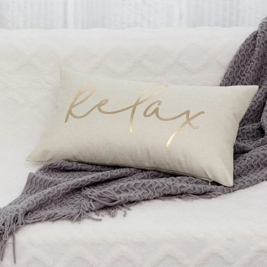 simple style classic style letter polyester pillow cases