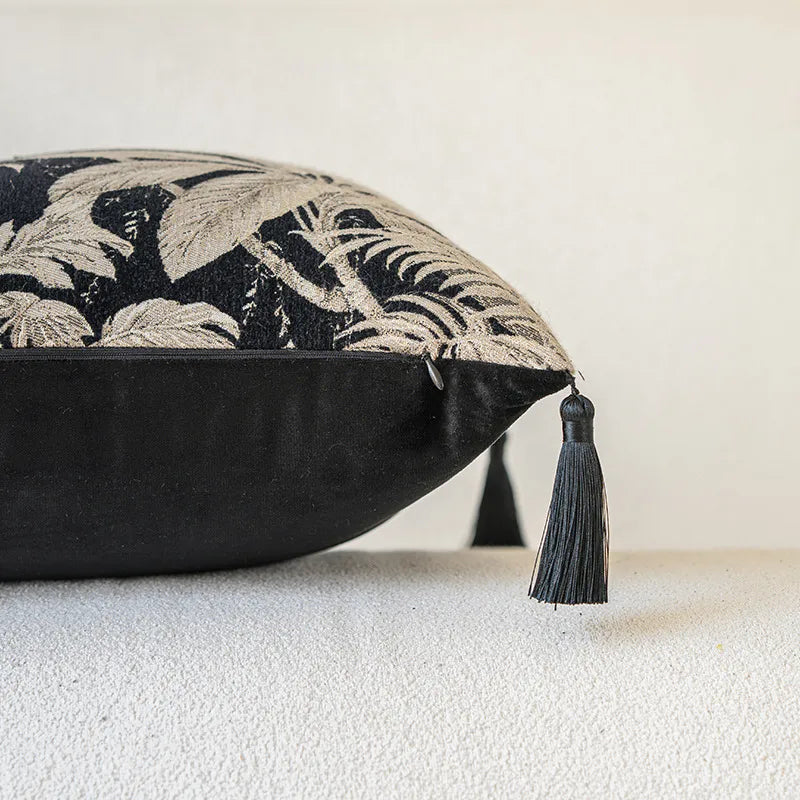 Ins Style Sofa Pillow Cover Bedroom Window Decorative Cushion Case Home Decor Patterned Print Plant Floral Living Room