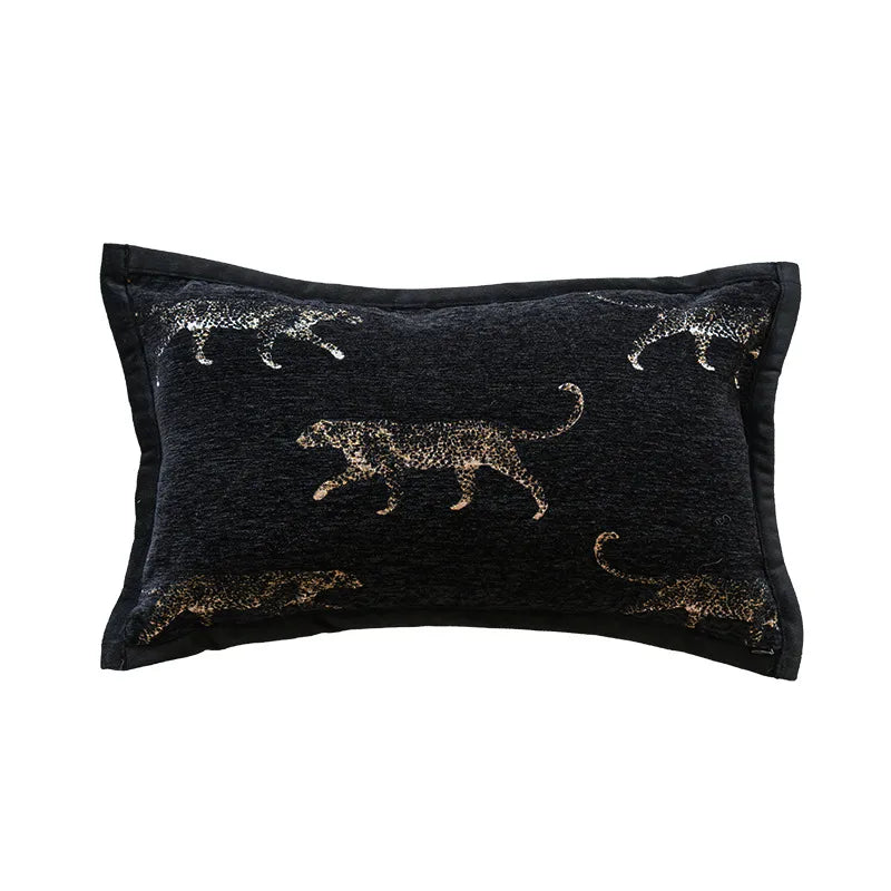 Nordic Style Embroidered Floral Cushion Covers Hotel Sofa Living Room Bedroom Headboard Pillowcases Pure Color Plant Floral