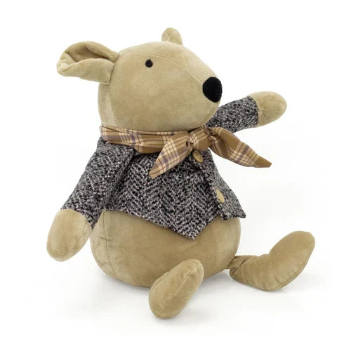 Henry Mouse Doorstop Decorative Dormouse-Shaped Fabric Door Stop